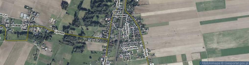 Zdjęcie satelitarne Brzozowa ul.